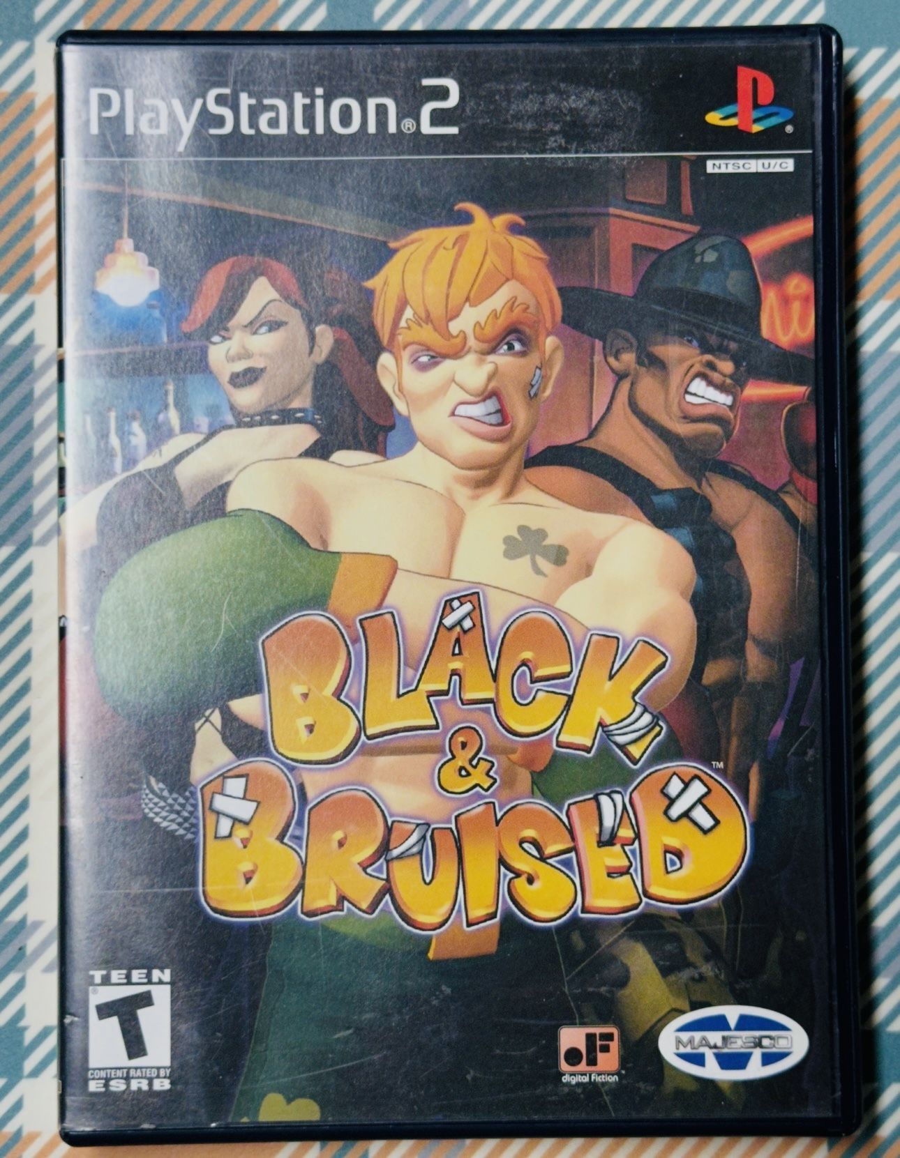 Black & Bruised (Sony PlayStation 2, 2003) Tested/Works Fast Shipping