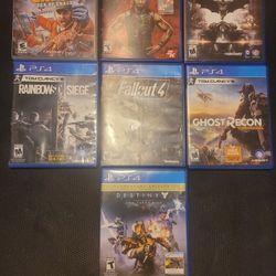 Ps4 Games And 1 Ps3 Game For Sale