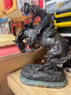 Rattlesnake by Frederic Remington Bronze Sculpture