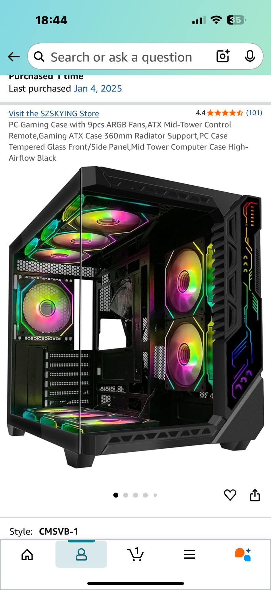 ATX Mid Tower Case (no Fans)