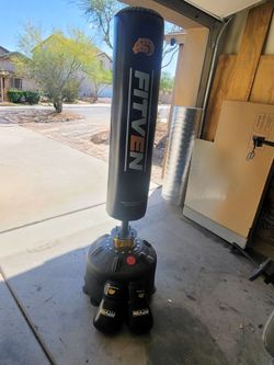 Fitven Free Standing Heavy Punching Bag With Boxing Gloves