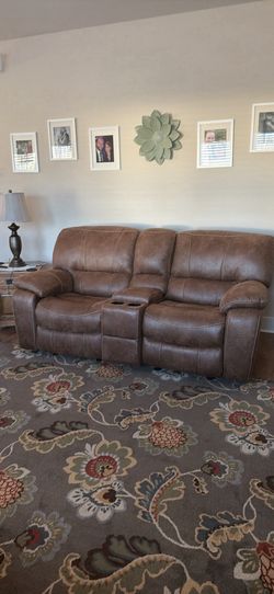 Alpine ridge loveseat glider center console