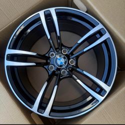 Brand New 437M Style 19x8.5/19x9.5 Staggered Black Machined Face Wheels 5x120 ET30/35 Fits BMW E90 E