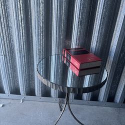 Mirrored End Table