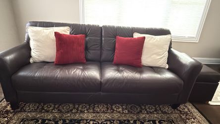 Macy’s  Leather Sofa
