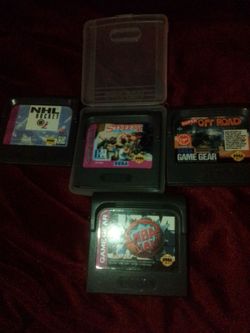 Sega Game Gear Cartridges Lot of 4