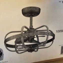 Home Decorators Collection Keowee 22.5" 3-Speed Outdoor Ceiling Fan With Remote Control