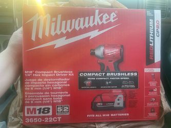 Milwaukee m18 compact hex impact driver kit