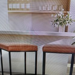 NEW 24” Counter  Height bar Stool, Set Of 2