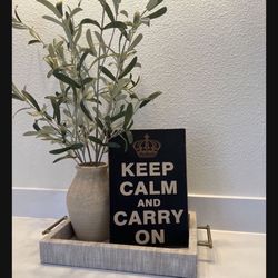 Keep Calm & Carry On Wall Art Home Decor Office