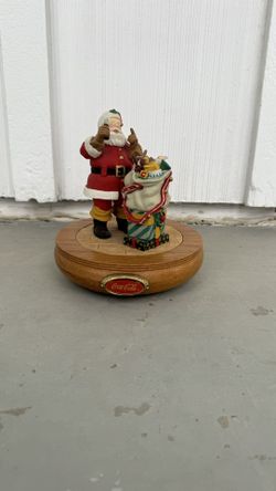 Vintage Musical Coca-Cola Santa Collectible 