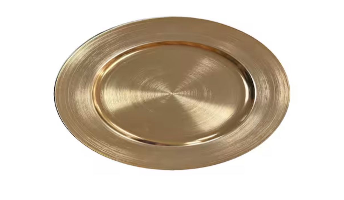 Gold Charger Plates 120 Pieces