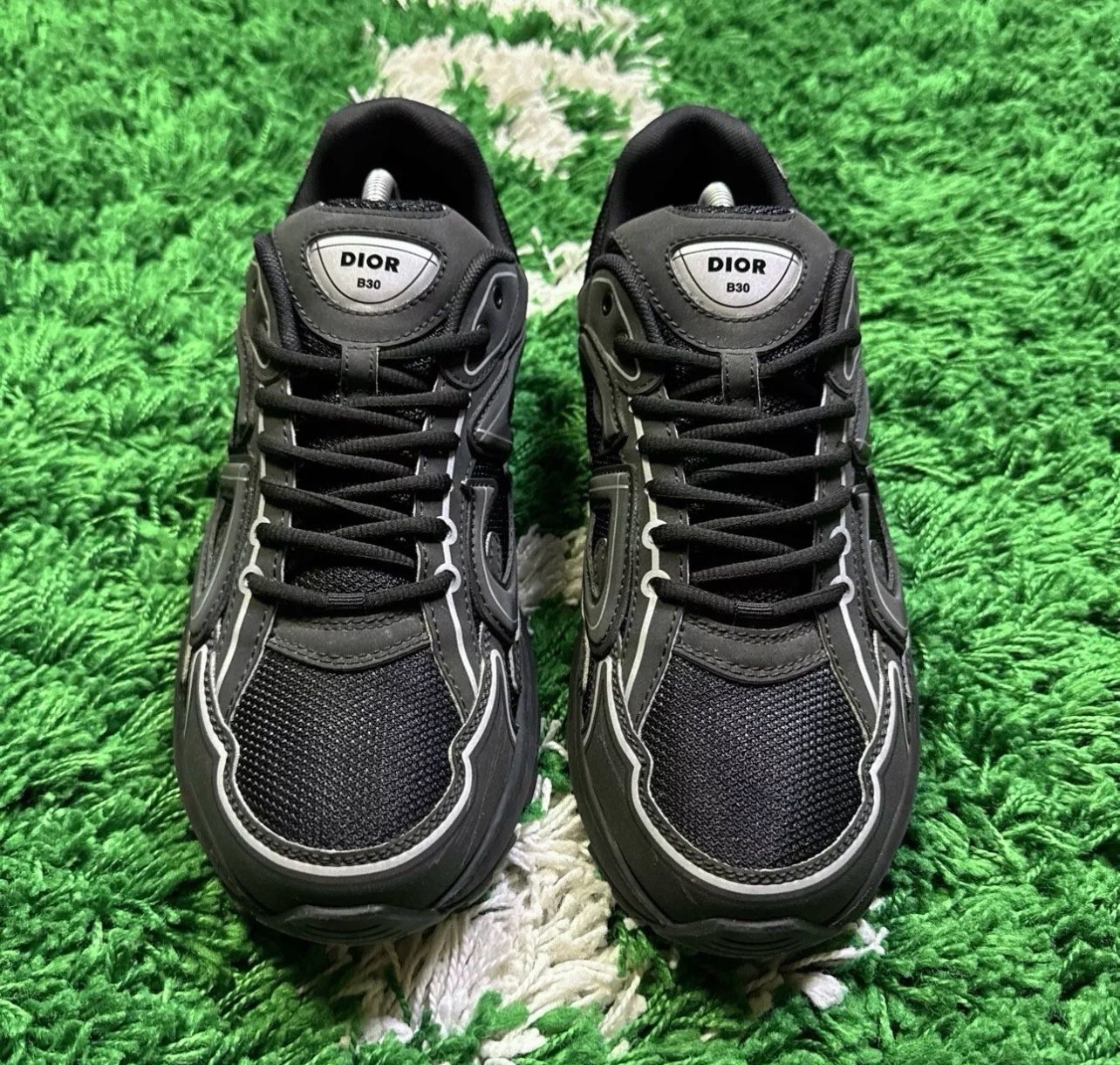 B30 Dior Reflective Shoes Dior B30 Triple Black Reflective CD30