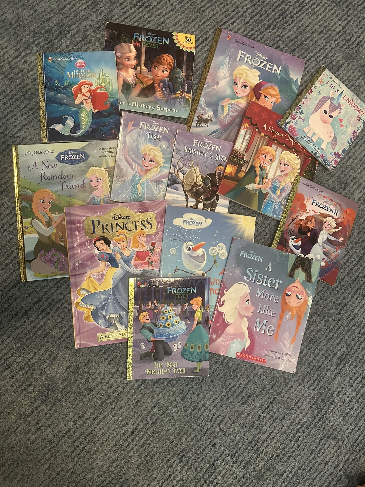 FROZEN LOT OF BOOKS