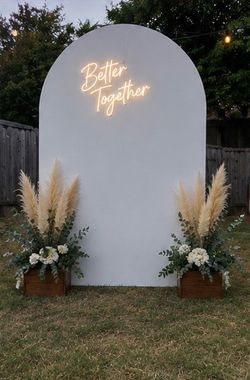 🎉 White Arch Event Backdrop – Rent $60 or Buy $150