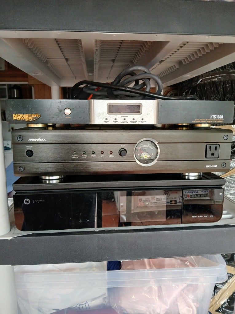 Hp Scanner And Panamax Power Supply With Monster Power