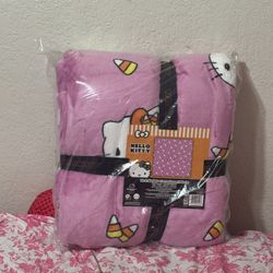 Hello Kitty Corn Candy Halloween Edition Blanket 