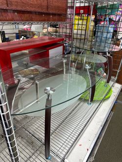 Glass table set