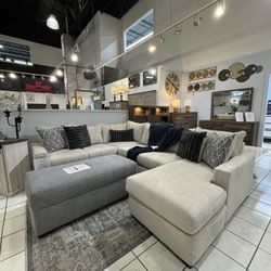 Beautiful Sectional With Chaise - Brand New - At Furnitureexpo