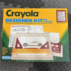 1989 Crayola Designer Kit For Vehicles Binney & Smith vintage 