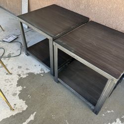 End Tables (2) Industrial Style 