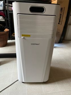 Costway 8000BTU Portable Air Conditioner with Remote Control 3-in-1  Air Cooler w/ Drying