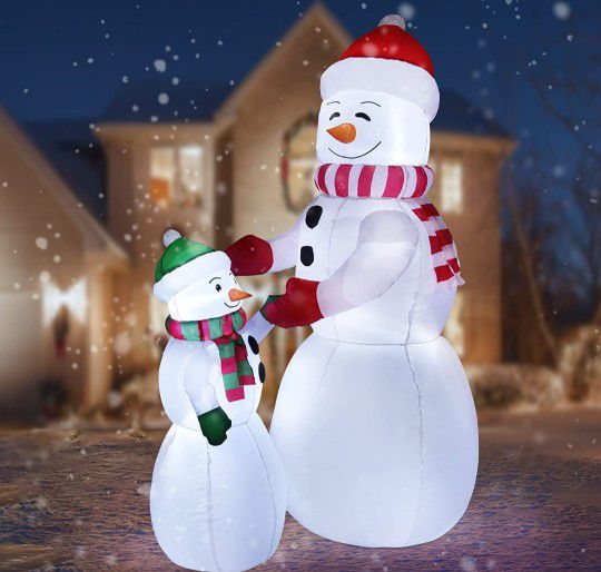 6Ft Christmas Inflatable Snowman Outdoor Yard Decorations

