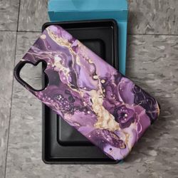 Purple Marble Phone Case