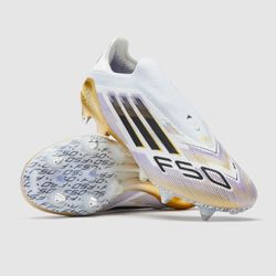 Adidas F50 elite Laceless white and gold