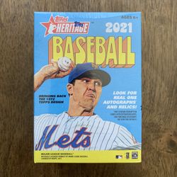 2021 Topps Heritage Baseball Blaster Box Sports Trading Cards
