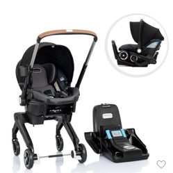 Evenflo Shyft Dualride Travel System Car seat Stroller With Carryall Storage