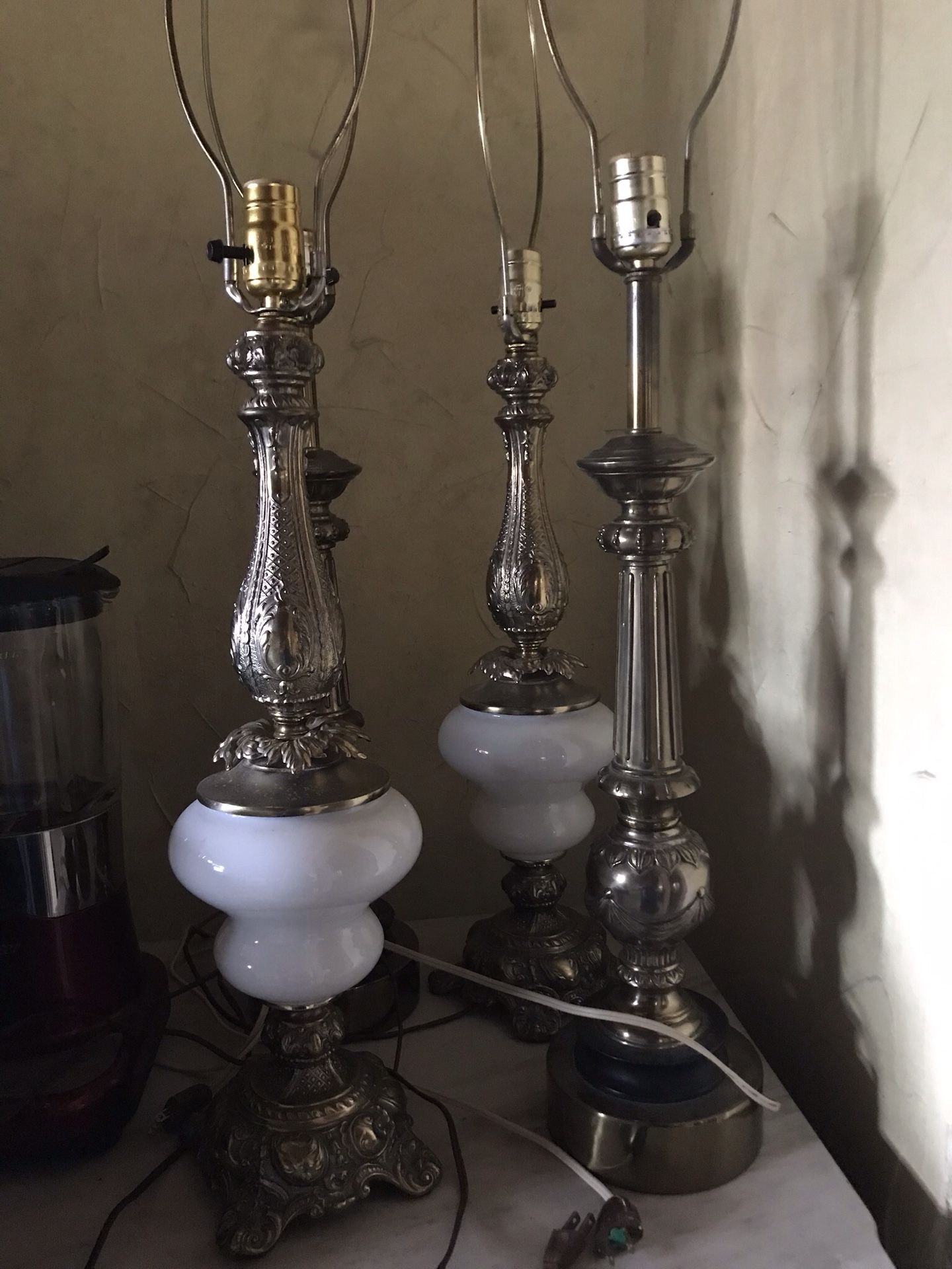 Vintage lamps 2 pairs