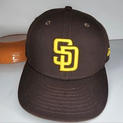 New Era Fitted 7 1/4 San Diego Padres Hat Brown