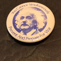 Vintage elbert Eisenstein War Button