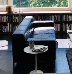 Modern black IKEA Kramfors sofa