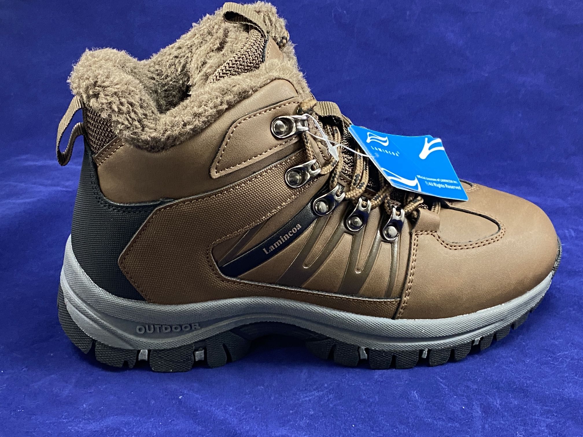 Lamincoa Winter Snow Hiking Boots for Women - Brown - Size 8 