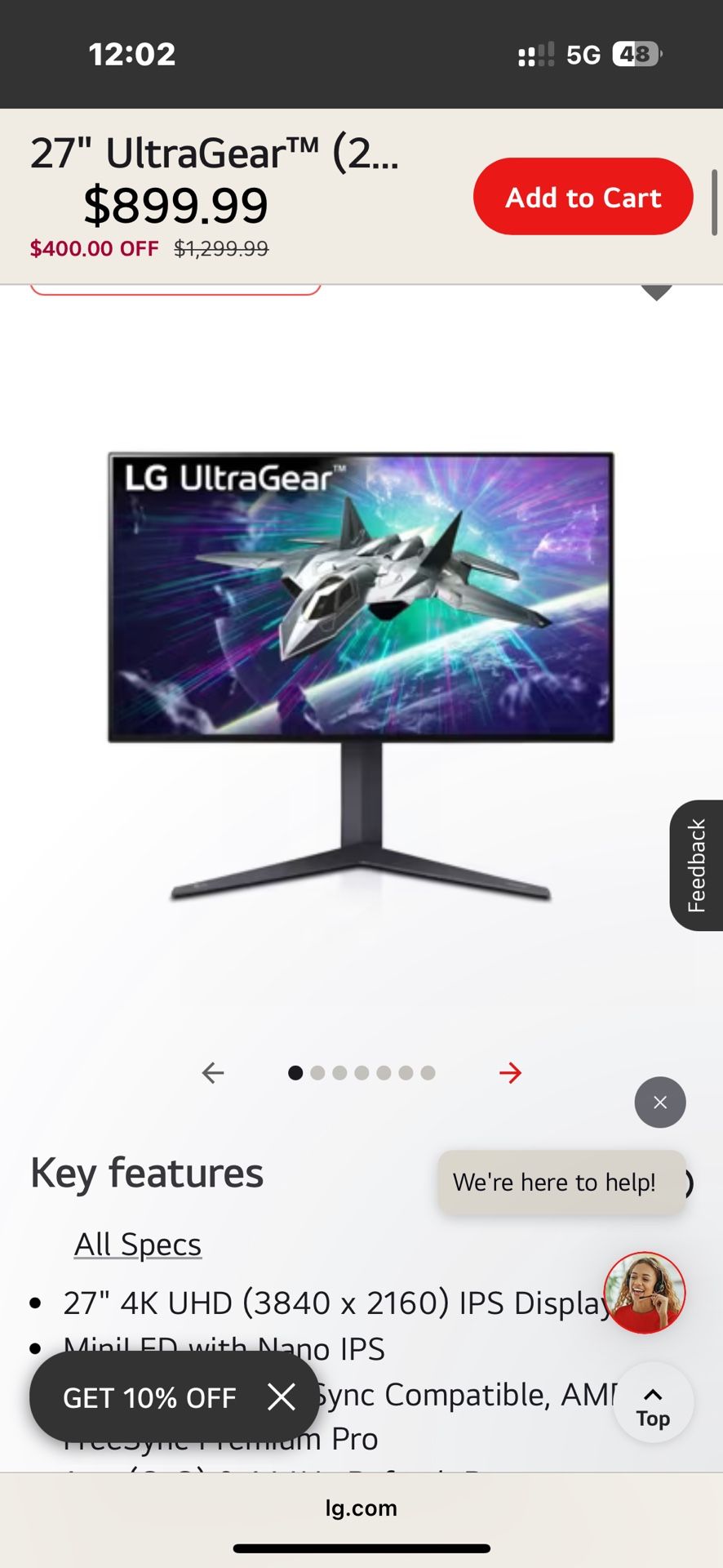 LG Game Gear Tv/Monitor Like New Never Really Used