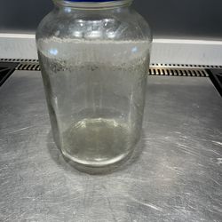 Two glass clear containers for only $5.00