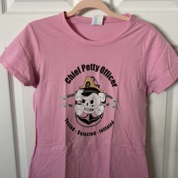 NEW Chief Petty Officer Pink T-Shirt - Small