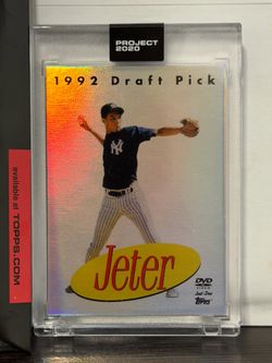 TOPPS PROJECT 2020 #383 DEREK JETER HOF by DON C 1993 YANKEES ** RAINBOW FOIL