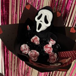 Scream Ghostface Flower Arrangement 