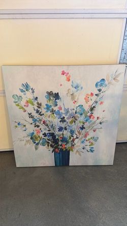 Large Floral Bouquet Canvas Wall Art