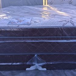 Brand New King Size Pillowtop Mattress Included Box Spring. Free Delivery 
