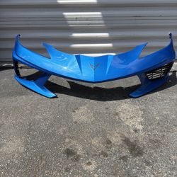  2020-2025 CHEVROLET CORVETTE FRONT BUMPER COVER OEM 1(contact info removed)9 BLUE