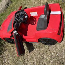 Red Drivable Kids Red Mustang Car