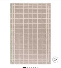 Nuloom Lunara Textured Checkered Area Rug, 7' 6" x 9' 8", Cream/Grey