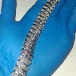 Womens Tennis Paved Genuine Diamond Bracelet