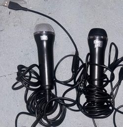 GUITAR HERO ROCK BAND MICROPHONE VIDEO GAME XBOX 360 SONY PLAYSTATION NINTENDO WII