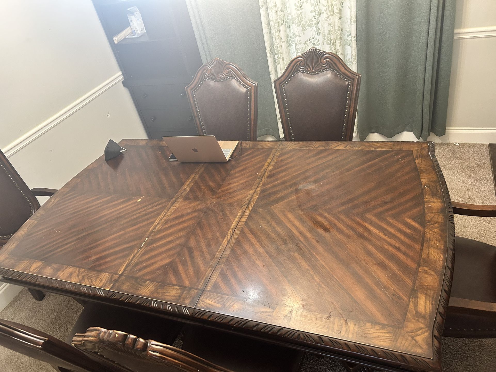 Dining Table + 6 Chairs – Solid Wood