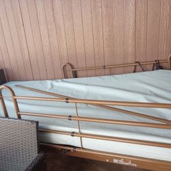 Semi Electric Hospital Bed w/ mattress (Gently Used)